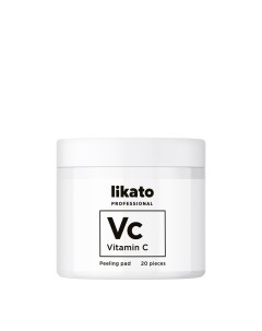 Пилинг пэды для совершенной кожи с AHА кислотами и витамином С 80 мл Likato professional