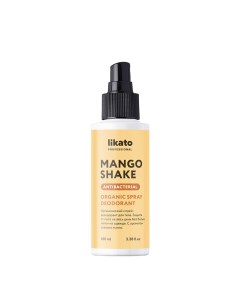 Спрей дезодорант органический для тела Mango Shake 100 мл Likato professional