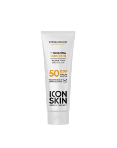 Крем солнцезащитный увлажняющий SPF 50 для всех типов кожи Derma Therapy 75 мл Icon skin