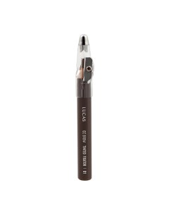 Карандаш восковый для бровей 01 серо коричневый CC Brow Tinted Wax Fixator Lucas' cosmetics
