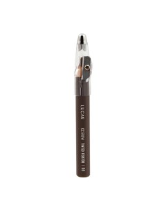 Карандаш восковый для бровей 03 коричневый CC Brow Tinted Wax Fixator Lucas' cosmetics