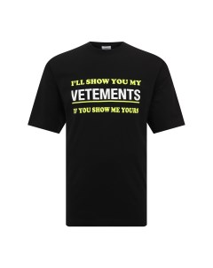 Хлопковая футболка Vetements