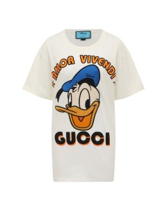 Хлопковая футболка Disney x Gucci