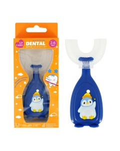 Щетка зубная для детей DENTAL U образная Синяя Lp care