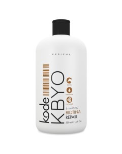 Шампунь восстанавливающий с биотином Kode KBYO Shampoo Repair KOKBYO 500 мл Periche professional (испания)
