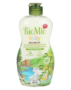 Бальзам для мытья детской посуды Baby Bio balm ромашка и иланг иланг 450 мл Biomio