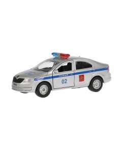 Машина металлическая Skoda Rapid Полиция 12 см Технопарк
