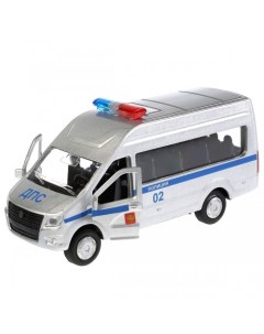 Машина металлическая Газель NEXT полиция 12 см Технопарк