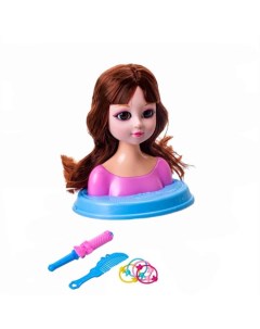 Кукла манекен для создания причёсок с аксессуарами шатенка Sharktoys