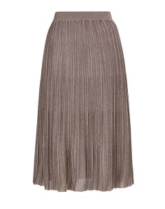 Льняная юбка плиссе с металлизированной нитью ламе Fabiana filippi