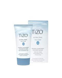 Солнцезащитный крем для лица и тела SPF40 Ultra Zinc Non Tinted 100 гр Tizo