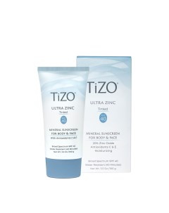 Тонирующий солнцезащитный крем для лица и тела SPF40 Ultra Zinc Tinted 100 гр Tizo