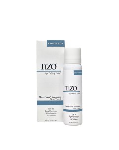 Солнцезащитный спрей для лица и тела SPF30 SheerFoam Sunscreen Non Tinted 100 гр Tizo