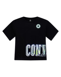 Подростковая футболка Короткая подростковая футболка Tie Dye Wrap Boxy Crop Tee Converse