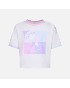 Подростковая футболка Подростковая футболка Short Sleeve Ringer Boxy T Shirt Converse