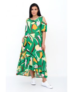 Жен платье повседневное Манго Зеленый р 50 Lika dress