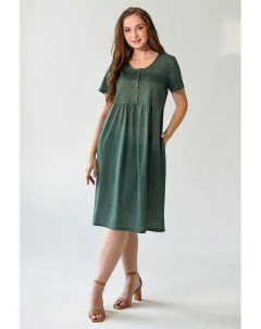 Жен платье повседневное Июль Зеленый р 56 Оптима трикотаж