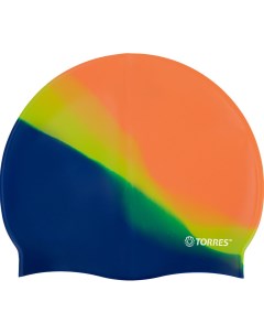 Шапочка для плавания Flat силикон SW 12202MG оранжевый мультиколор Torres