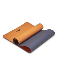 Коврик для йоги и фитнеса 173х61х0 4см TPE AYM13C серо оранжевый Atemi