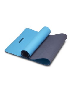 Коврик для йоги и фитнеса 173х61х0 4см TPE AYM13B серо голубой Atemi