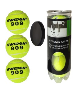 Мячи для большого тенниса Swidon 909 3 штуки в тубе E29380 Nobrand