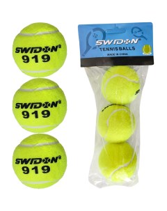 Мячи для большого тенниса Swidon 919 3 штуки в пакете E29374 Nobrand