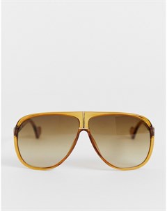 Светло коричневые солнцезащитные очки авиаторы Tommy hilfiger