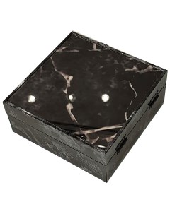 Шкатулка marble black 20x20см Ozverler