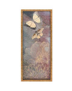 Панно настенное Бабочки и цветы 42x102см Ozverler