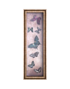 Панно настенное Бабочки 35x105см Ozverler