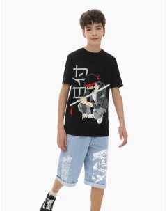 Джинсовые шорты Comfort с аниме принтом для мальчика Gloria jeans