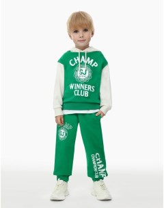 Зелёные спортивные брюки Jogger для мальчика Gloria jeans