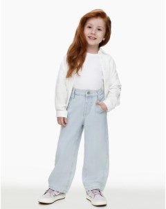 Свободные джинсы Baggy с эластичным поясом для девочки Gloria jeans
