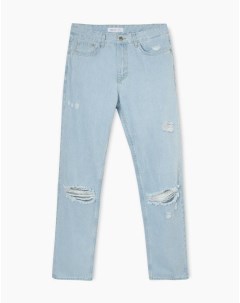Прямые джинсы Regular с рваной отделкой Gloria jeans