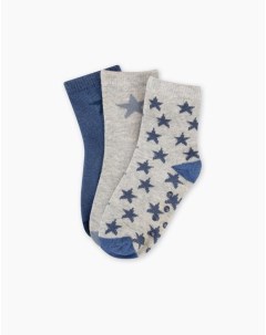 Носки со звёздочками для мальчика 3 пары Gloria jeans