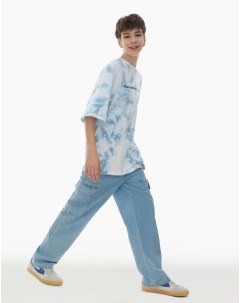 Широкие джинсы Wide leg Cargo с карманами для мальчика Gloria jeans