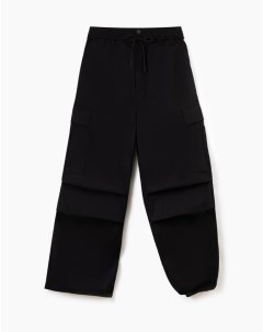 Чёрные брюки трансформеры Cargo fit Gloria jeans