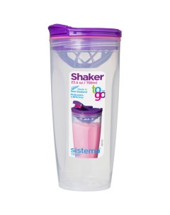 Шейкер спортивный 700 мл To Go фиолетовый Sistema