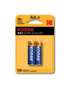 Батарейки MAX Super Alkaline LR6 2BL KAA 2 Kodak