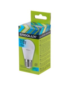 Лампа светодиодная E27 11 Вт 4500К 172 265 В шар Ergolux