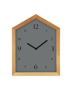 Часы настенные Домик серый 25 5х32 см Troykatime