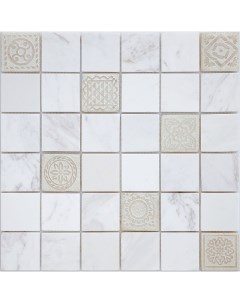 Мозаика Art Stone Art Dolomiti bianco MAT 30x30 см Caramelle mosaic