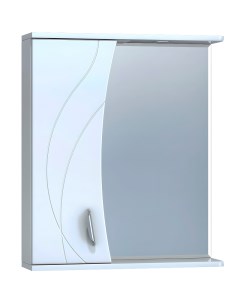 Зеркало со шкафом Faina 60 L z FAI 60 L El с подсветкой Белое Vigo