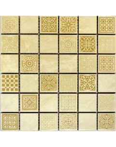 Керамическая мозаика Атриум бежевый 20х20 см Belleza