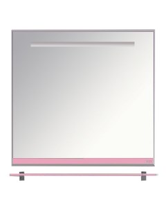 Зеркало Джулия 90 с полочкой розовое Misty