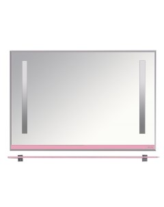 Зеркало Джулия 120 с полочкой розовое Misty