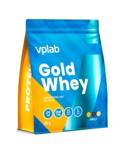 Сывороточный протеин и L лейцин Gold Whey со вкусом ванили 500г VPLab Vplab nutrition