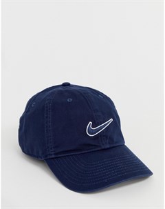 Темно синяя кепка с логотипом галочкой 943091 451 Nike