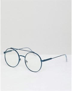 Круглые очки с прозрачными стеклами Jeepers peepers