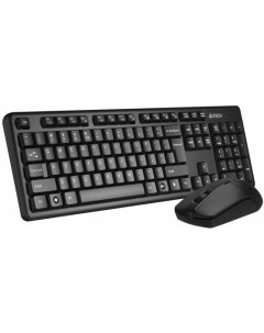 Клавиатура мышь 3330N клав черный мышь черный USB беспроводная Multimedia A4tech